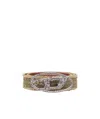 Diesel Cintura In Canvas E Pelle Con Strass In Gray