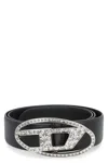 Diesel Black B-1dr Strass Belt