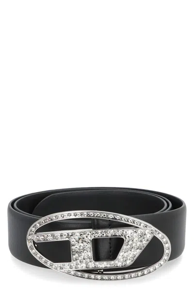 Diesel B-1dr Strass Leather Belt