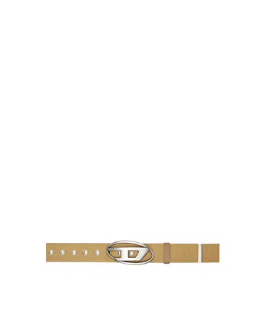 Diesel B-1dr Tape Belt In Nude