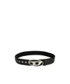Diesel B-1dr Tape Cotton Belt In Black