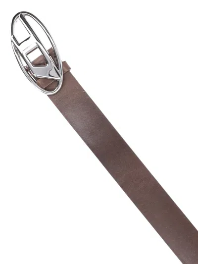 Diesel B-1dr W Logo Belt In Brown