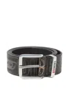 Diesel B-biscotto Belt In Gray