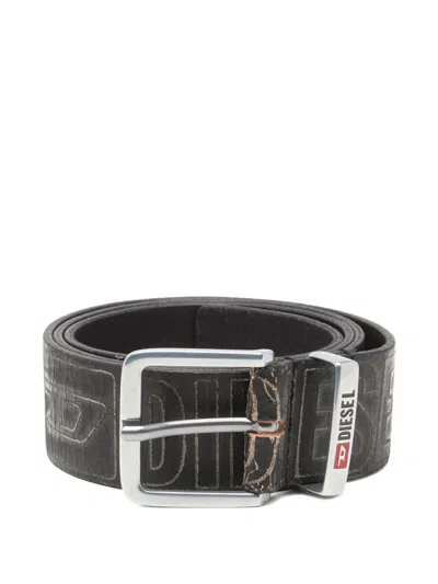 Diesel B-biscotto Belt In Gray