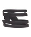 Diesel B-cage-d Faux-leather Belt In Black