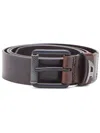 Diesel Cracked Design Belt In Brown