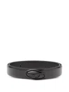 Diesel B-dd Logo-buckle Belt In Black
