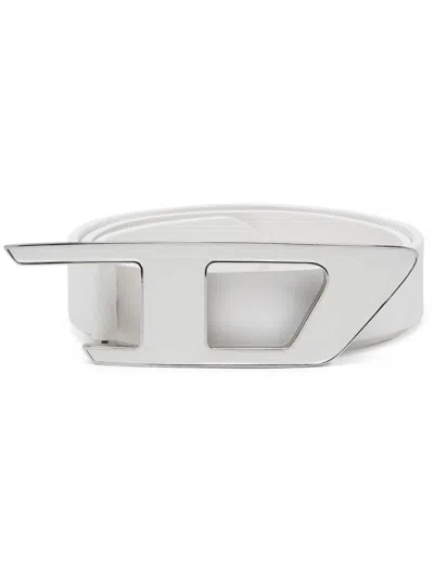 Diesel B-dlogo Ii Leather Belt In H0038