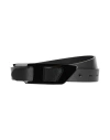 Diesel B-dlogo Ii Man Belt Black Size 39.5 Cow Leather In Black