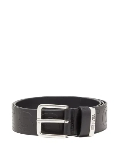Diesel B-fsl-outline Buckle Belt In Black