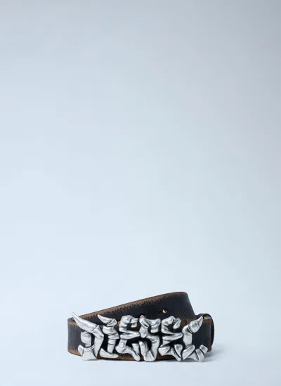 Diesel Men B-graffiti Belt In Gray