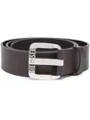 Diesel Cintura In Pelle Con Fibbia In Metallo Con Logo A Stella In Brown
