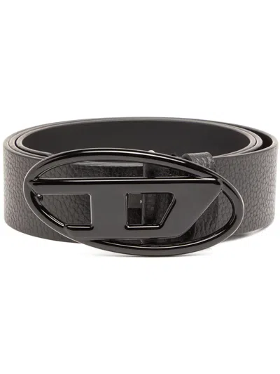 Diesel Oval D Logo B-1dr Accessories In Black