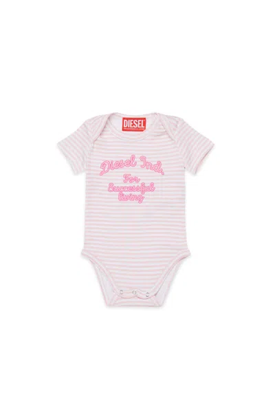 Diesel Baby Bodysuit With Logo In Pink