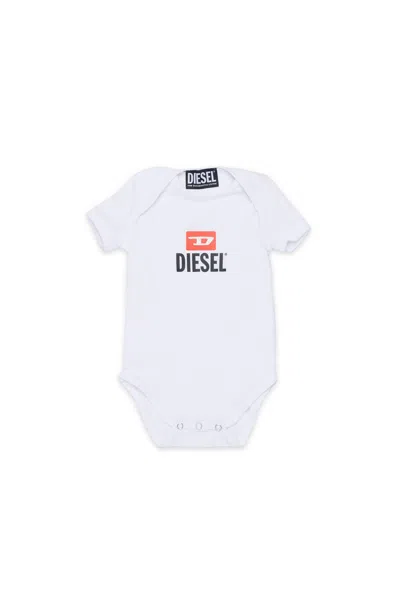 Diesel Baby Bodysuit With Logo In White