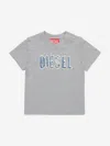 Diesel Baby Boys Cotton Tee In Grey