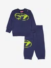 Diesel Baby Oval D Tracksuit In Blue