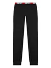 Diesel Gilda-d-core Logo-waistband Pajama Set In Black
