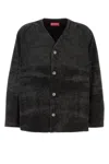 Diesel Men Back Denim Jacket In Black