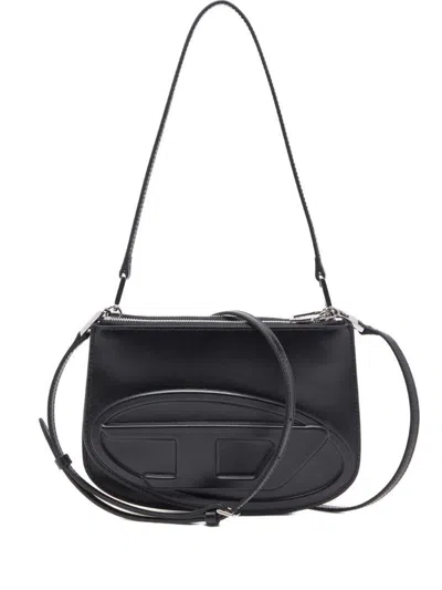 Diesel Back Shoulder Bag With Logo In Black