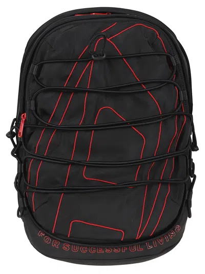 Diesel Tech-d Drawstring-detail Backpack In Black