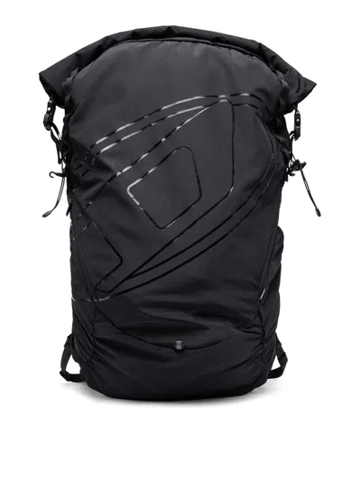 Diesel Backpack Drape In Black
