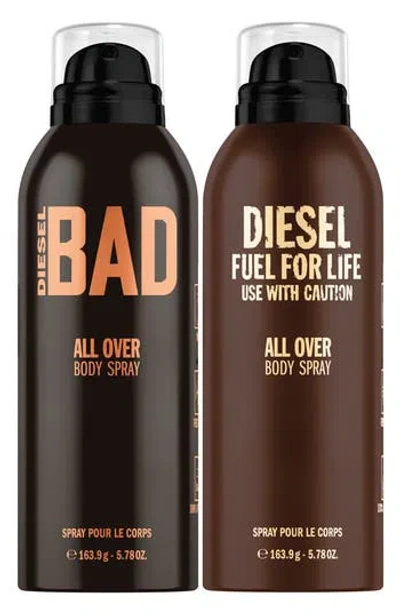 Diesel ® Bad/ Fuel For Life 2-piece Body Spray Set In Transparent