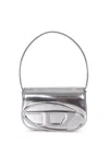Diesel 1dr Shoulder Bag In Mirrored Leather Color Silver