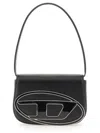 Diesel Compact Minimalist Shoulder Bag With Smooth Finish In Black