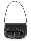 Diesel Compact Minimalist Shoulder Bag With Smooth Finish In Black