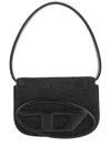 Diesel 1dr Shoulder Bag In Denim Color Black In Black