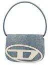 Diesel Denim Cotton Leather Handbag In Blue