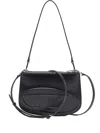 Diesel Womens T8013 1dr Twin Leather Shoulder Bag In Black