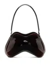 Diesel Curved Glossy Shoulder Bag Handle In Brown