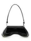 Diesel 'play' Black Shoulder Bag With Oval D Logo Detail On The Front In Ecoleather Woman In Black