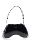 Diesel Play-glossy Shoulder Bag In Black