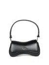 Diesel Curved Silhouette Clutch With Adjustable Strap In Black