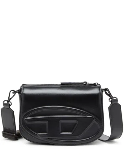 Diesel ® 1dr 2.0 Leather Camera Crossbody Bag In Black