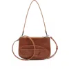 Diesel Twin Shoulder Bag With 2 Zippered Compartments In Beige
