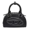 Diesel Women Black 1dr Dome Crossbody Mini Bowling Bag In Black