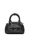 Diesel Women Black 1dr Dome Crossbody Mini Bowling Bag In Black
