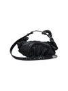 Diesel Grab D Black Handbag With Adjustable Shoulder Strap And Hair Clip Detail On The Handle In Ecoleather In Black