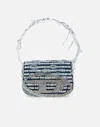 Diesel 1dr Leather Shoulder Bag In Blue