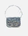 Diesel 1dr Leather Shoulder Bag In Blue