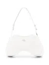 Diesel Play-glossy Shoulder Bag In White
