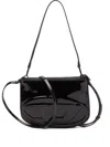 Diesel 1dr Twin Black Shoulder Bag In Multi