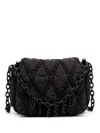 Diesel Charm-d S-small Quilted Nylon Shoulder Bag In Multicolor