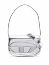 Diesel Geometric Flap Shoulder Bag With Metallic Finish In Multicolor
