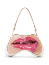 Diesel Play-shoulder Bag In Printed Glossy Pu In Multicolour