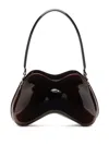 Diesel Womens Ha930 Double-d Faux Patent-leather Shoulder Bag In Red